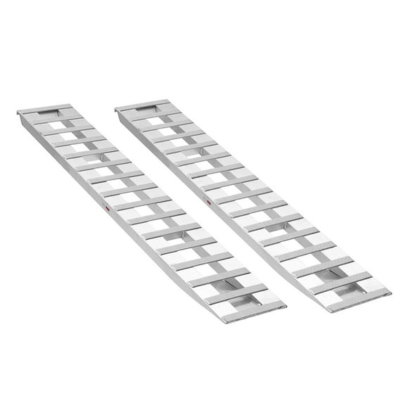 KFFKFF Durable Aluminum Loading Ramps, Set of 2, 94 x 15 in, Heavy-Duty Design with 16 Anti-Slip Plates, 6000 Lbs Total Capacity, Suitable for Carts, Tractors, ATVs, Lawn Mowers, and Motorcycles