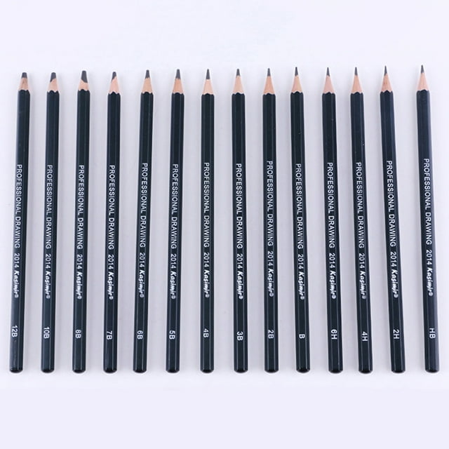 Lubelski 14 Pcs/ensemble 6H - 12B Outil de Dessin Professionnel pour Artistes
