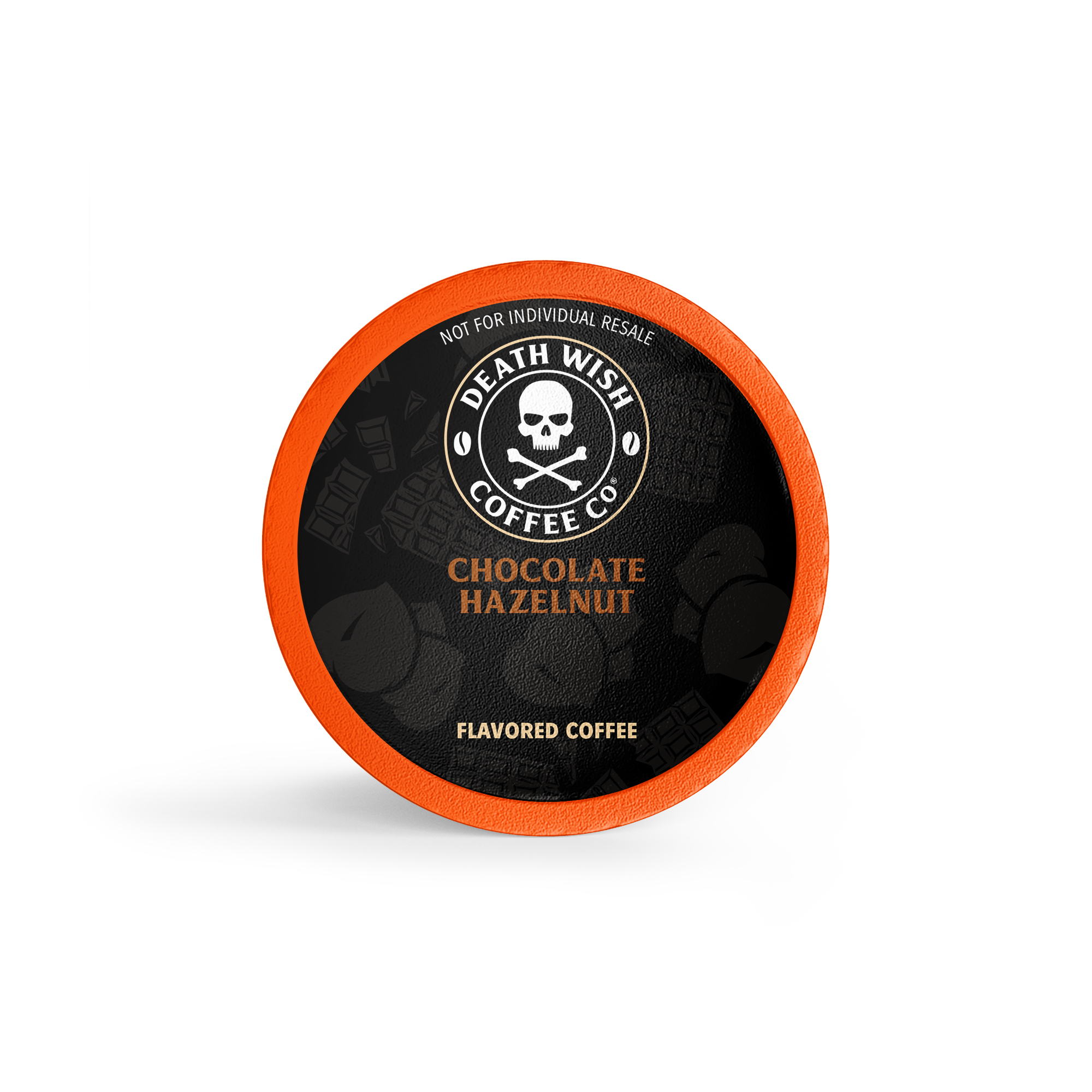 Death Wish Coffee Chocolate Hazelnut Single Serve Pods, Fair Trade, Natural Flavors, No Allergens, 30 Count