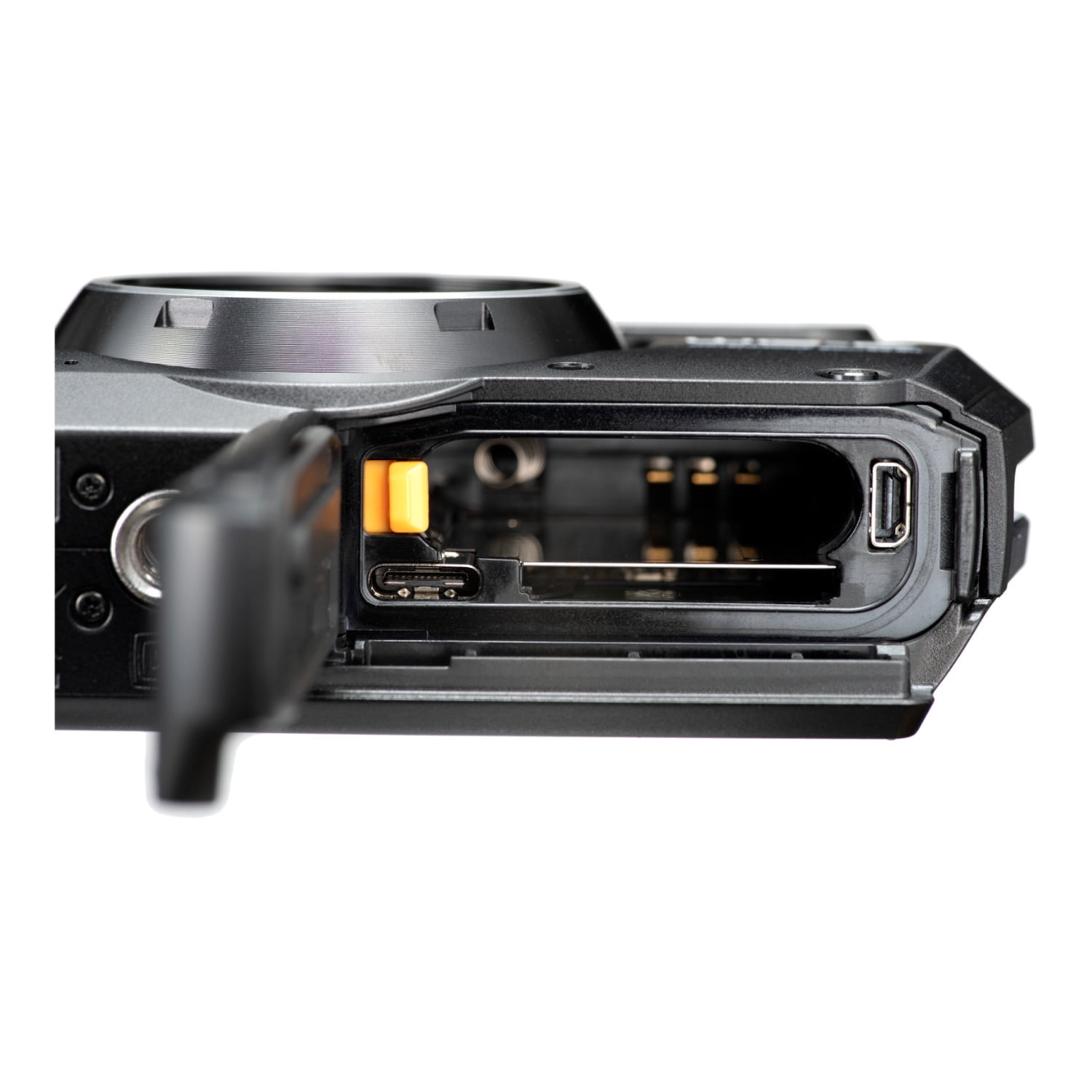 Ricoh WG-6 Digital Camera (Black) with Gadget Bag and 64GB Memory 