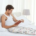 thumbnail image 4 of Uemuo Cute Koala Pattern Men's Wide Leg Palazzo Lounge Pants with Pockets Light Weight Loose Comfy Casual Pajama Pants-XX-Large, 4 of 9