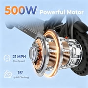 iScooter Foldable Electric Scooter for Teen Adult,500W Peak,19Miles,8.5 Solid Tires Commuter E-Scooter with APP & Cruise Control