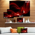 thumbnail image 4 of Vecteur Rouge Foncé - Tableau Abstrait sur Toile - 40x20, 4 of 4