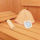 thumbnail image 3 of Termómetro e higrómetro de madera para sauna, 2 en 1, medidor preciso de humedad y temperatura interior para accesorios de sauna, 3 of 8