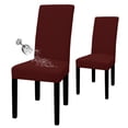 thumbnail image 1 of Juego de 2 Fundas Impermeables para Silla de Comedor Color Vino, 1 of 7