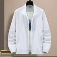 thumbnail image 3 of Men Outdoor Jacket Long Sleeves Sun Protection Breathable Solid Color Zipper Closure Anti-UV Ultra-thin Plus Size Cycling Sports, 3 of 5