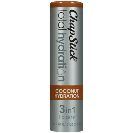 ChapStick Total Hydration 3 in 1 Lip Care with Omegas 3/6/9 Lip Balm Tube, Coconut Hydration Flavor, 0.12 (Best Over The Counter Lip Balm)