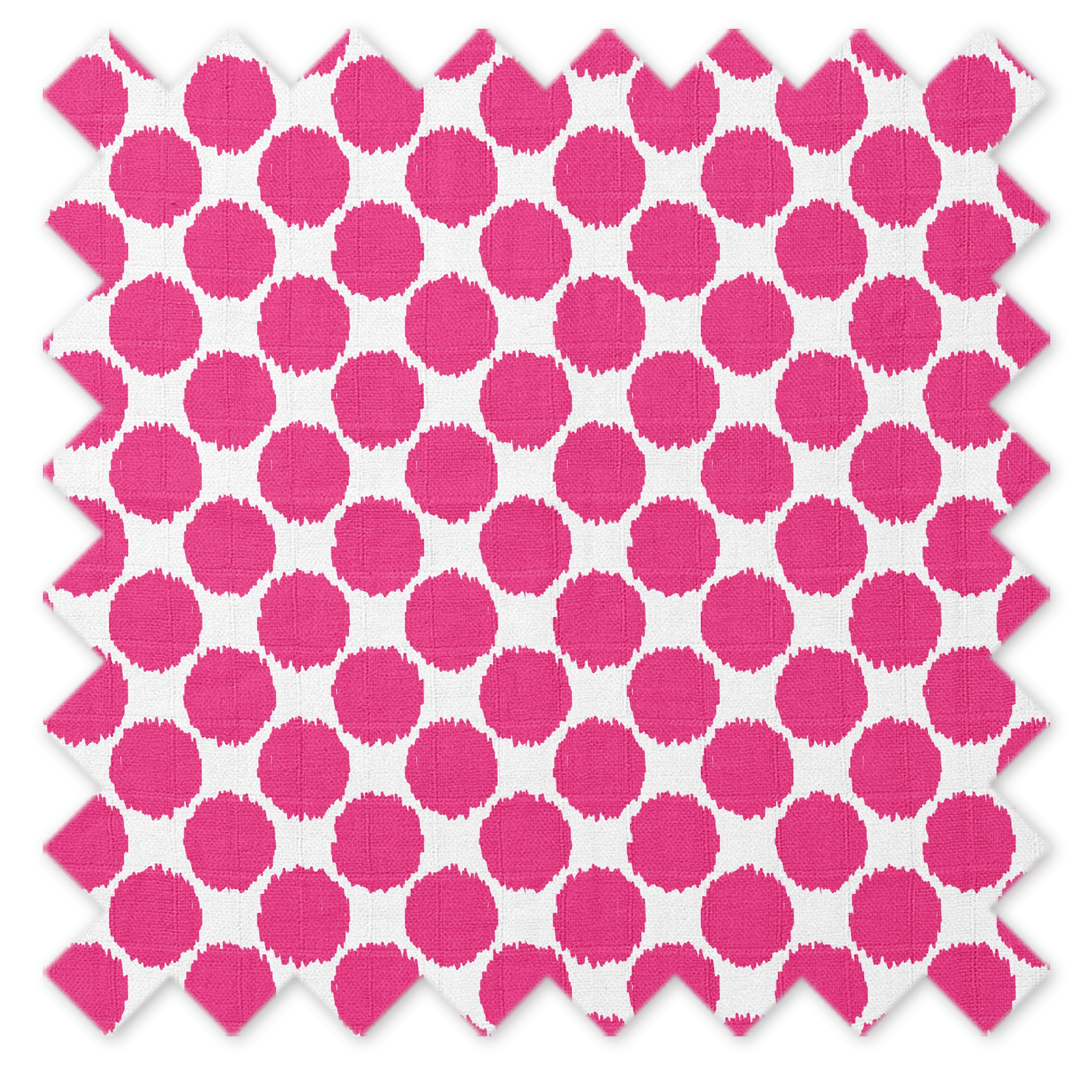 Bacati - Ikat Dots Chevron Fuchsia Gray Quilted Muslin Changing Pad Cover