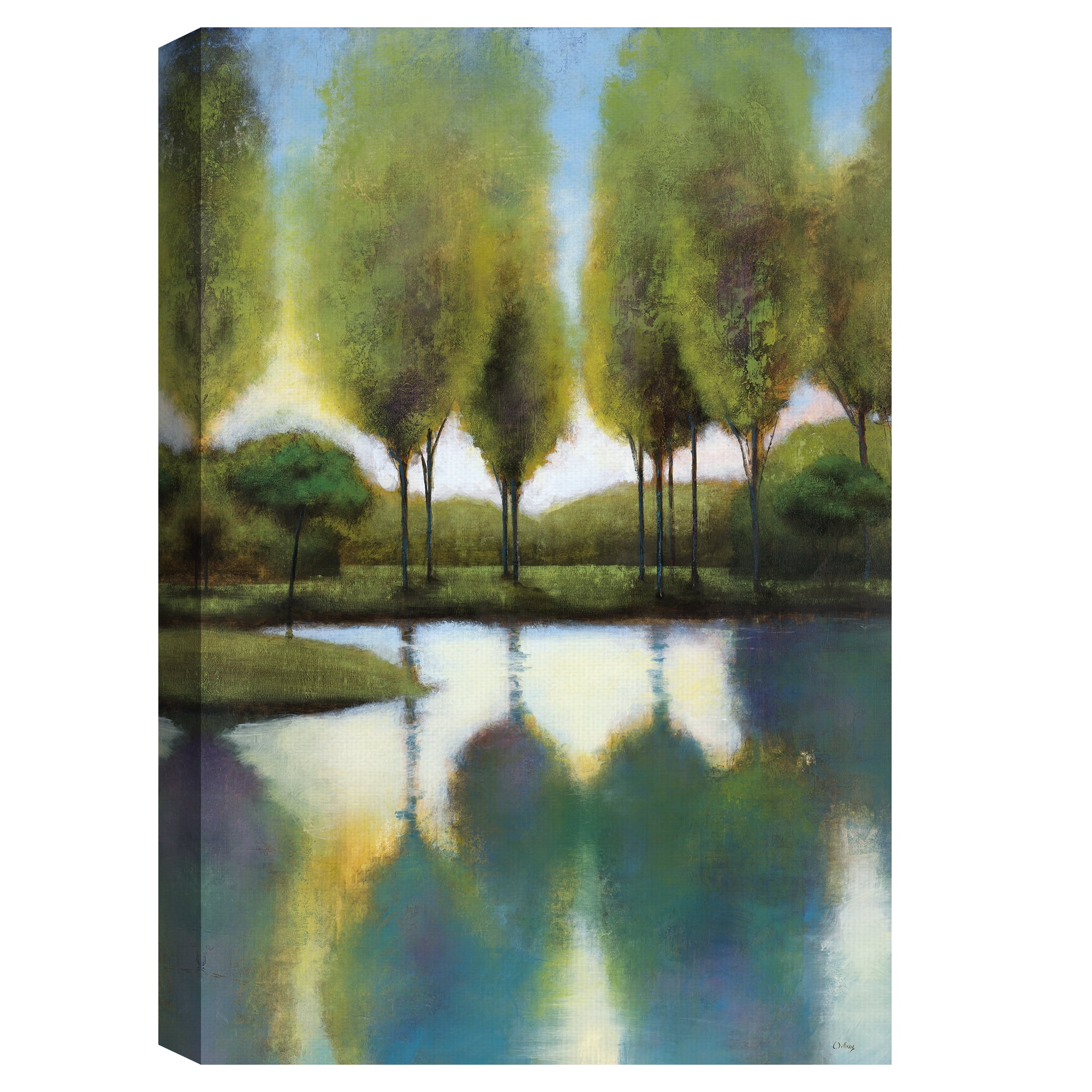Trees in Reflection by Williams Canvas Art Print