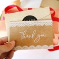thumbnail image 4 of Tarjeta de agradecimiento con encaje, sobres, pegatinas, tarjetas de felicitación navideñas, tarjetas con mensajes, juego de 6, 4 of 4