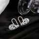 thumbnail image 5 of Pendientes para mujer, regalos para mujer, pendientes de corazón de circonita y diamantes, pendientes recortados, pendientes dorados, 5 of 5