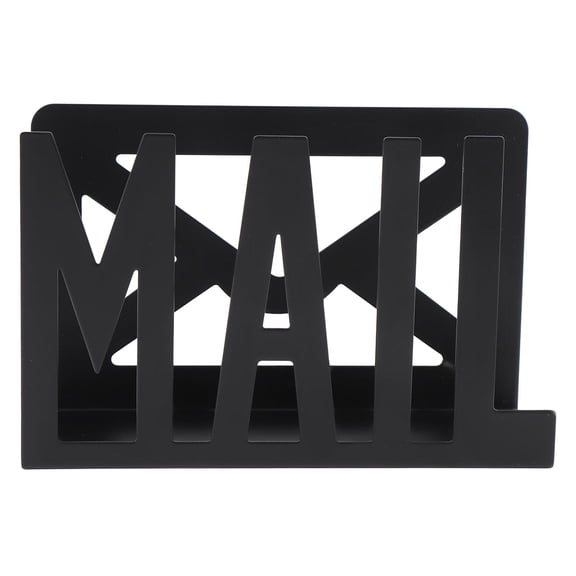 BIMZUC Iron Desktop Mail Holder – 60 Envelope Capacity, Stylish Countertop Organizer for Home & Office