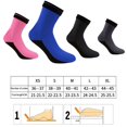 thumbnail image 2 of NOKIO Pack Of 2, 3mm Unisex Diving Surfing Snorkeling Swimming Socks Boots Beach Water Socks for Men Women, Swim Socks for Diving, Snorkeling, Surfing, Water Sports, 2 of 2