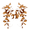 1PC CC2, variant on Artificial Brown Leaf Garland Set, Oak Leaf Vine Rattan Branch Decoration, Fall Leaves Garland for Indoor Outdoor Home Decor
