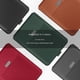 thumbnail image 4 of Funda protectora para portátil Apple de 13 pulgadas, bolsa interior para ordenador Huawei de 14 pulgadas, bolsa de cuero de 16 pulgadas con soporte, 4 of 5