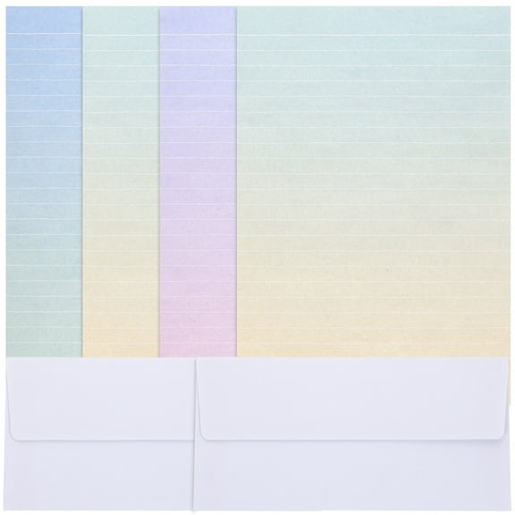 IBASETOY 4Sets Letter Paper with Envelopes Assorted Stationery Set for Personal Writing Use