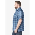 thumbnail image 4 of KingSize Men's Big & Tall Plaid Wrinkle-Resistant Short Sleeve Button Down, 4 of 5