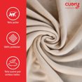 thumbnail image 3 of Cobija Super Suave Cobertor Frazada Sherpa Ligera Individual Beige, 3 of 6