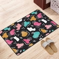 thumbnail image 3 of Abstrait Coloré Coud Pluie Griffonnage Rugs Paillasson, Tapis de Porte de Sol Antidérapant Machine Lavable, 36 x 24 Po, 3 of 6