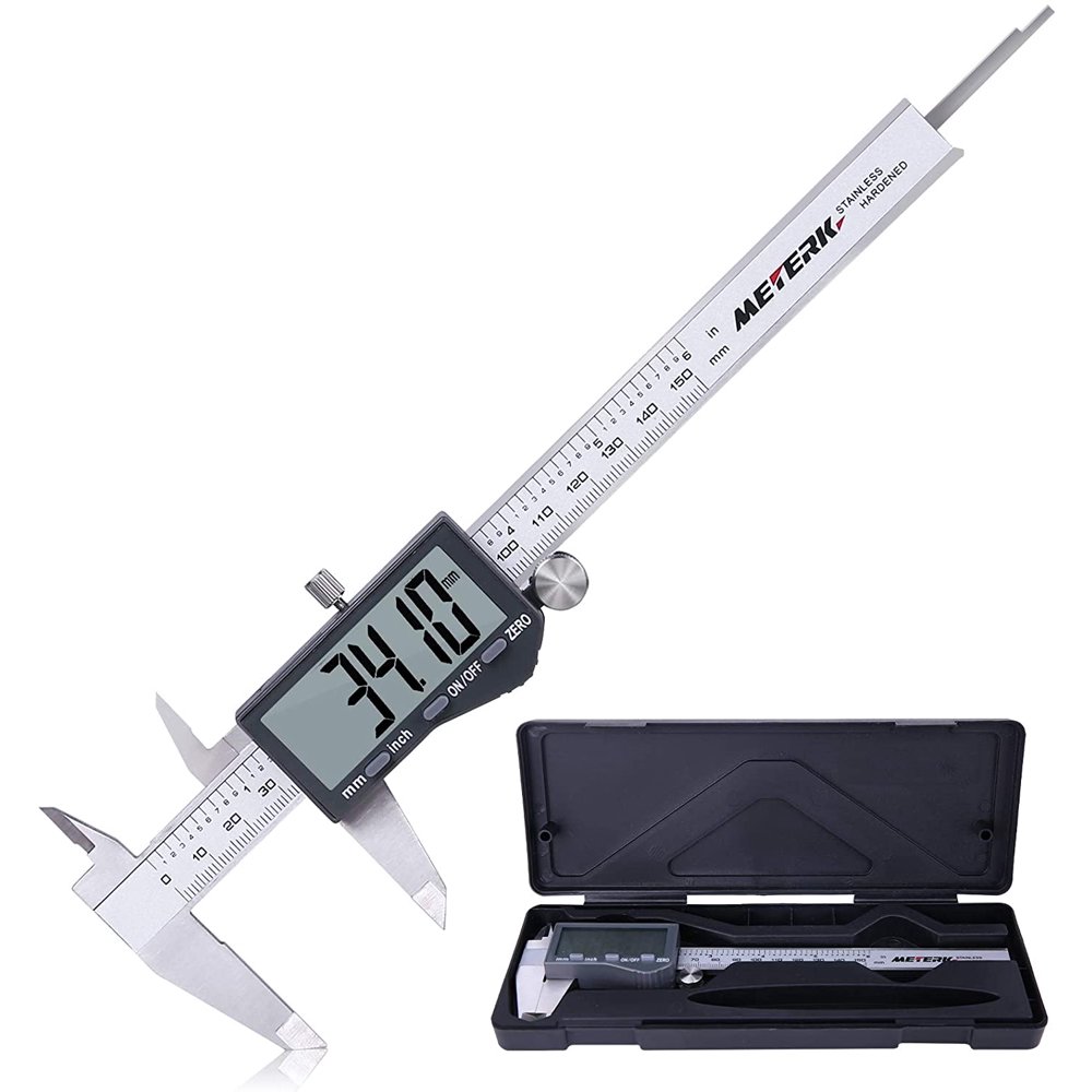 Meterk IP54 Waterproof Digital Caliper 6 inch Measuring Tool Stainless