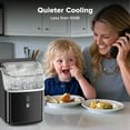thumbnail image 4 of Auseo Nugget Ice Makers, 35lbs/Per day Chewable Nugget Ice Machine with Self-Cleaning,Black, 4 of 9