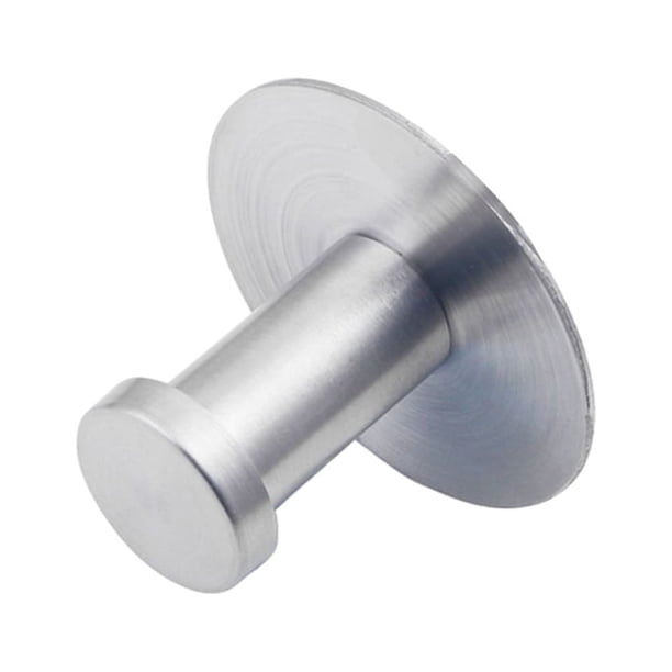 Toystoory Gancho de pared elegante y que ahorra espacio para el hogar moderno, multifuncional, de acero inoxidable, para montaje en pared Decoración del hogar plata 37mm