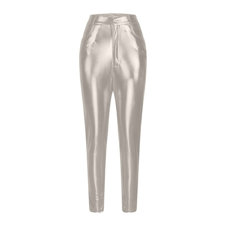 silver satin dress pants Michael Stars Cyrus Pant Nocturnal / XS