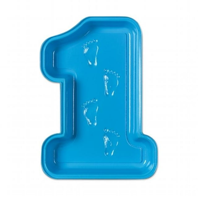 mpany Plastic Babys 1st Birthday Tray - Blue