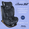 thumbnail image 2 of Autoasiento I-Baby I-Force Rotación 360 I-Size Seguro, 2 of 9