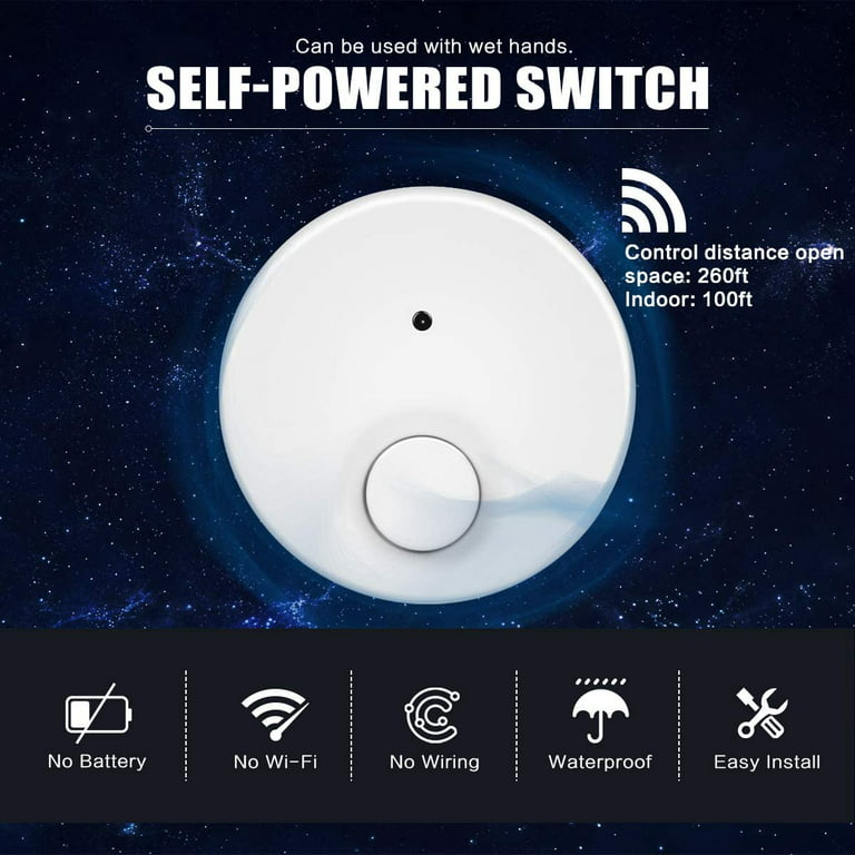 Remote Control Outlet, ELECTOP 15A/1500W, Wireless Garbage Disposal Switch,  500FT Long Range Electrical Switch Plug in On/Off for Lights, Fans