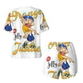 thumbnail image 5 of Lsque Sml Jeffy Women's Short-Sleeved Pajama Set - 2 Piece Soft and Lightweight Sleepwear Set-Small, 5 of 9