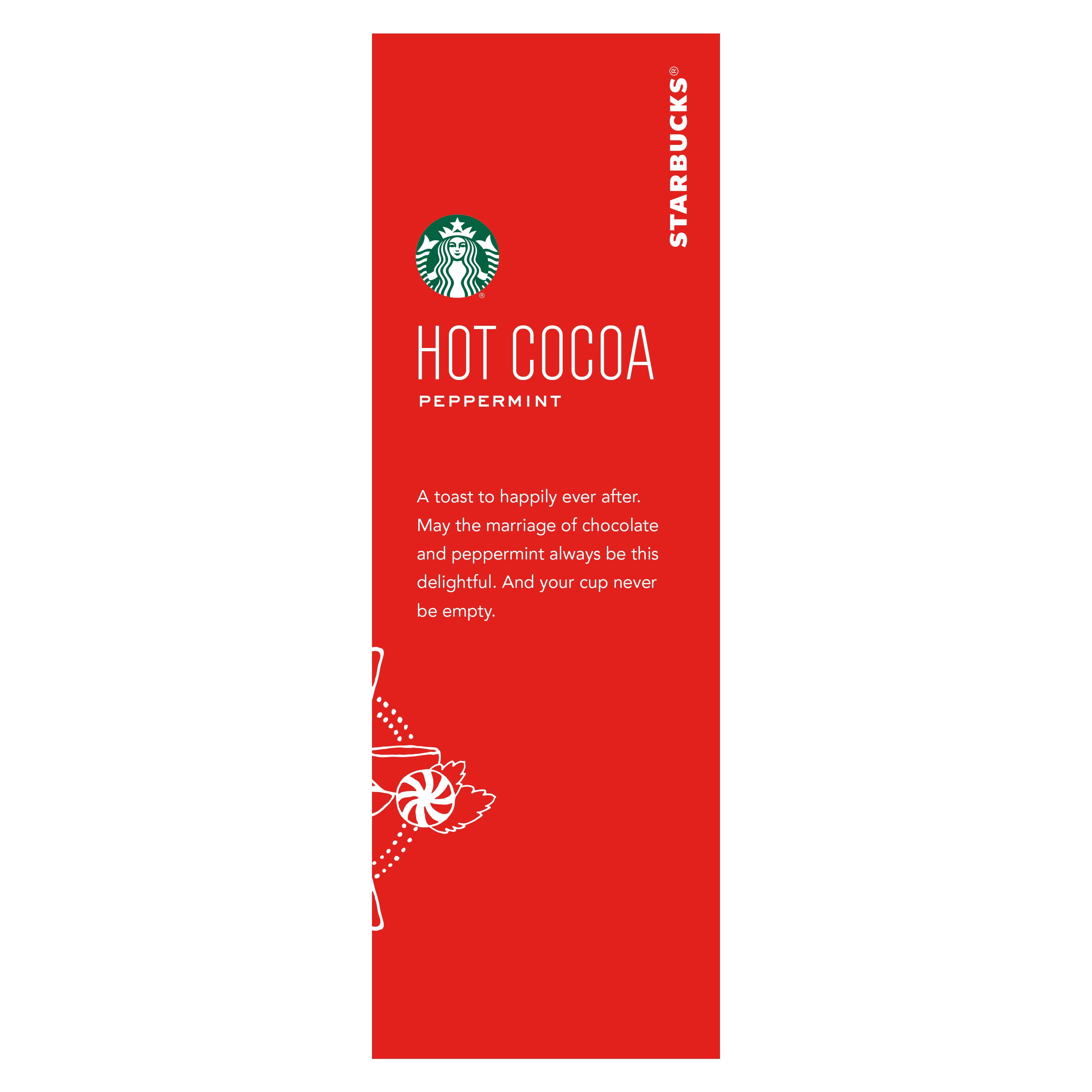 (3 pack) Starbucks Peppermint Hot Cocoa Mix, 6 Count Box