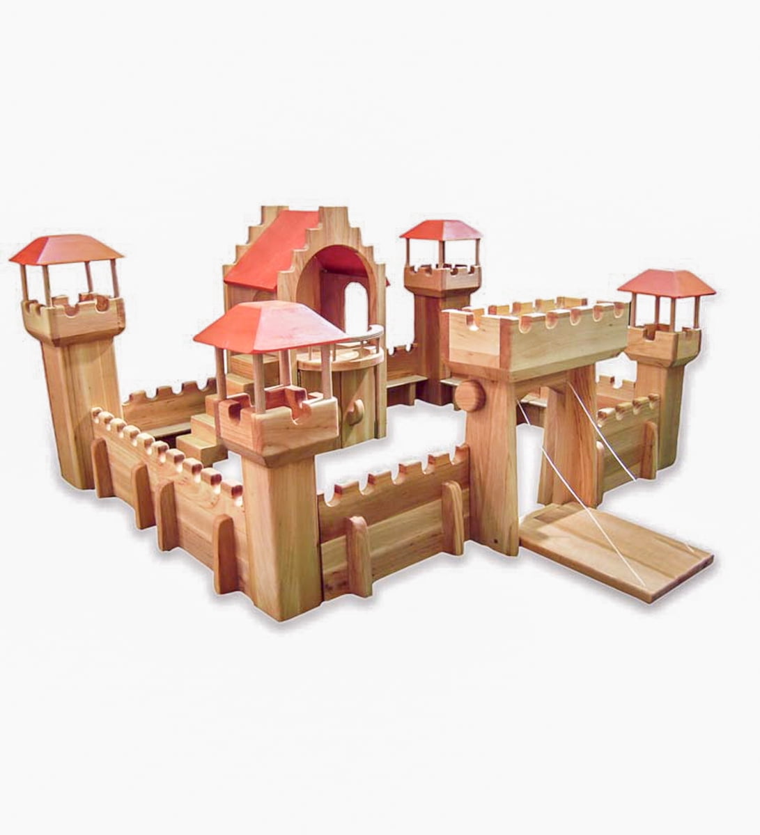 wooden play castle