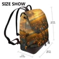 thumbnail image 2 of Sikiie Sunflower Sunset Rainfall Women Genuine Leather Backpack Fashion Rucksack Daypack Leather Casual Travel Backpacks for Women, 2 of 4