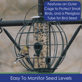 thumbnail image 3 of Backyard Essentials Bird Feeder Orb Caged Green Finch Feeder, 2 Cup Capacity, 3 of 7