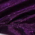 thumbnail image 5 of Womens Dresses Long Sleeve Sequins V-neck Self Cultivation Slim Elegant Party Casual Dress Purple XXXL, 5 of 7