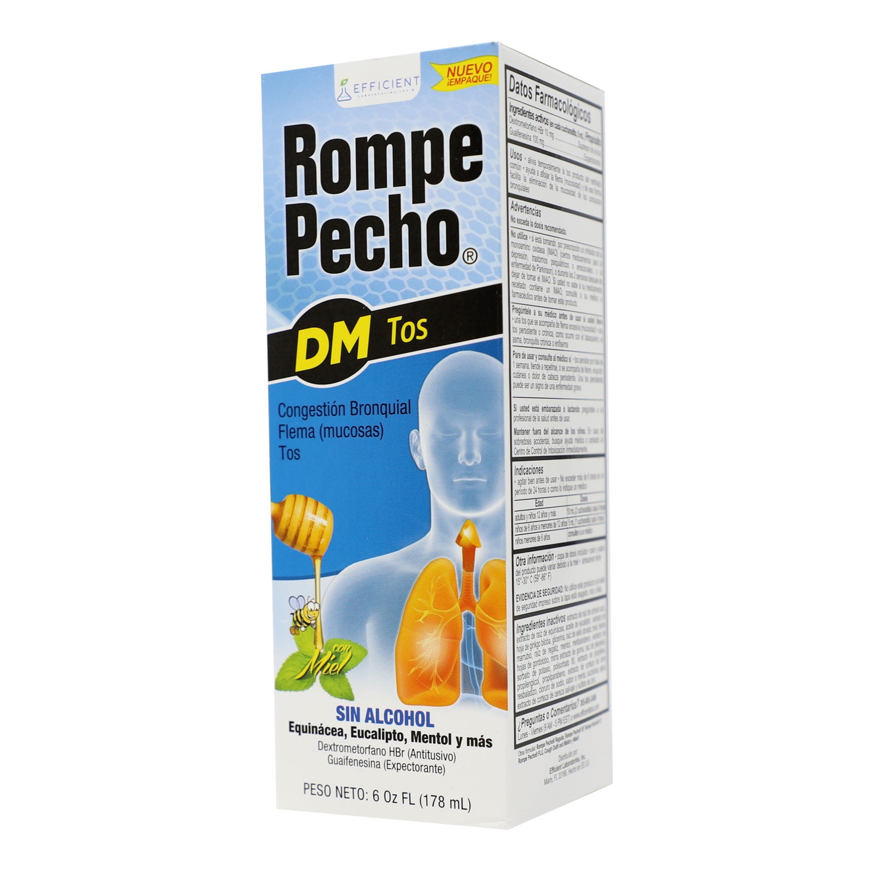 Rompe Pecho DM 6oz - Cold and Cough Syrup