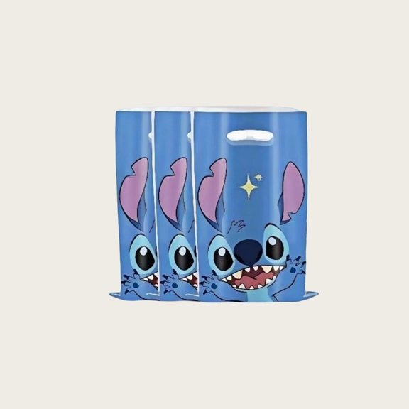 40Pcs Stich Anime Experiment 626 Cartoon Party Favor Gift Bags with Handle - Kids Birthday Goodie Bags for Candy, Themed Party Decorations Supplies