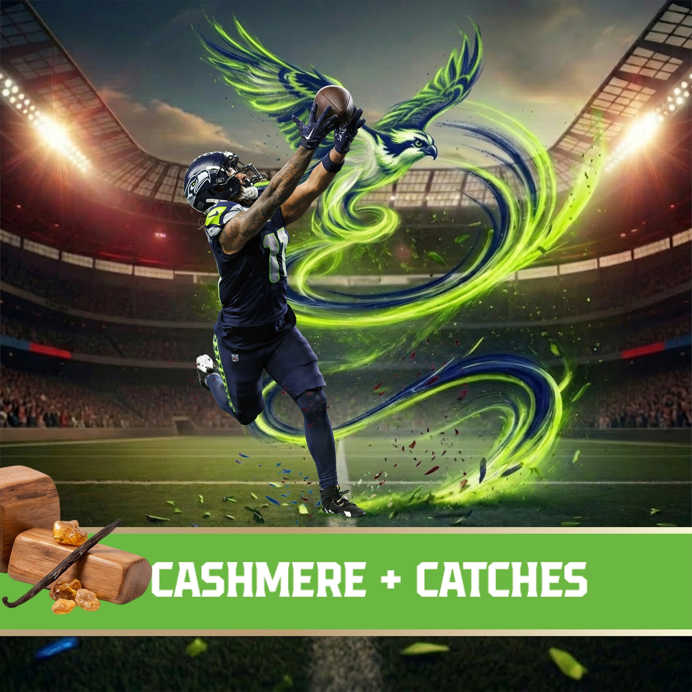 Old Spice Body Wash for Men, NFL Collection, Jaxon Smith-Njigba, Scent of Cashmere + Catches, 24 fl oz