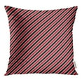 thumbnail image 1 of BOSDECO Colorful Color Red and Black Stripes White Diagonal Cute Pillow Case Pillow Cover 20x20 inch, 1 of 1