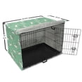 thumbnail image 6 of Sheep Dog Crate Cover, Illustration of Fluffy Animals Jumping over a Fence, Easy to Use Pet Kennel Cover Small Dogs Puppies Kittens, 7 Sizes, Sea Green Taupe Grey, by Ambesonne, 6 of 6