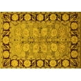 thumbnail image 1 of Ahgly Company Machine Washable Indoor Rectangle Oriental Yellow Industrial Area Rugs, 8' x 10', 1 of 4