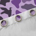 thumbnail image 4 of Homewish Abstarct Camo Camouflage Blackout Curtains Set of 2 (52x84 Each),Country Mallard Window Curtains,Purple Black Curtains and Drapes For Kids,Breathable Home Decor, 4 of 6