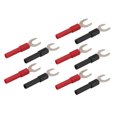 thumbnail image 3 of U Fork Spade Connector, 4mm Jack 10pcs Copper Y Spade Plug  For Electronic Applications, 3 of 8