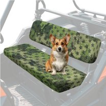 Uorisanigo UTV Seat Cover Compatible with Kawasaki Mule 4010 4x4 FE 2025 2023 2022 2021, Non-Slip Mud/Dirt Protection UTV Bench Seats Cover Accessories, Green Camo Stars