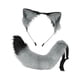 thumbnail image 4 of Disfraz de gato para cosplay, conjunto de orejas y cola de gato para decoración de fiestas de cosplay de anime, regalos Gris, 4 of 8