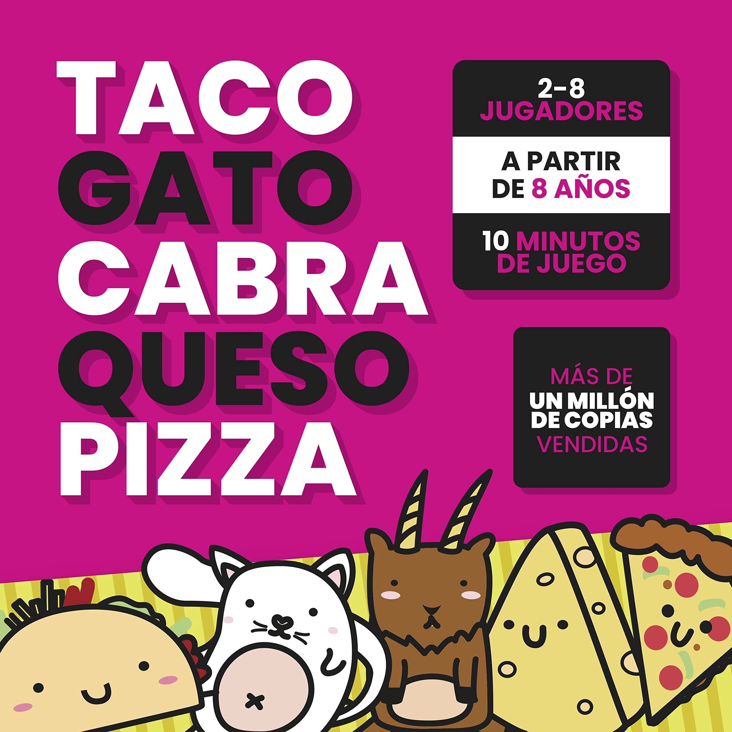 Taco Cat Games Taco Gato Cabra Queso Pizza – Fast-Paced Family Card Game for Kids and Adults