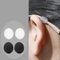 thumbnail image 4 of Mini Crochet d'Oreille en Silicone pour Femmes et Hommes, Noir, Invisible, Rond, Simple, Doux, Confortable, Antidérapant, Accessoires de Mode, Noir Blanc-20 Paires, 4 of 6