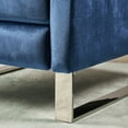 thumbnail image 4 of Noble House Canaan Standard Velvet Push Back High Leg Recliner, Cobalt, 4 of 10