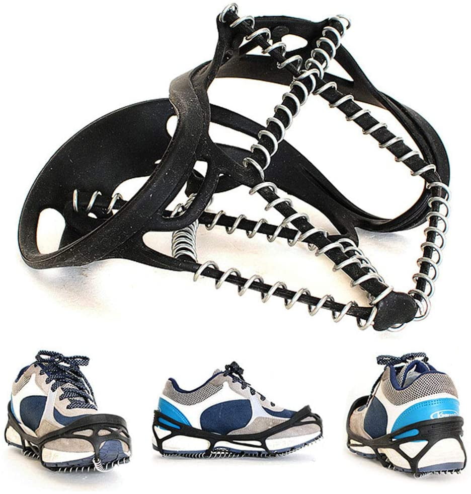 Boot Chains 32-Spike Ice Cleats For Boots Heavy Duty Stainless